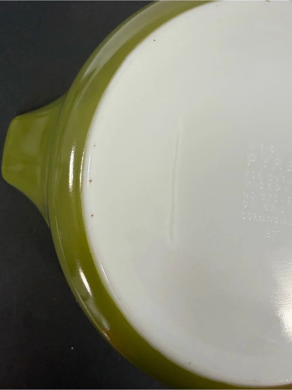 Vintage Pyrex Crazy Daisy Spring Blossom # 475-B 2 1/2 QT round casserole No Lid